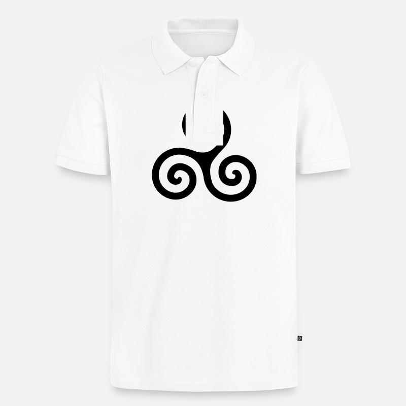 spirale - Polo bio Premium Homme - blanc