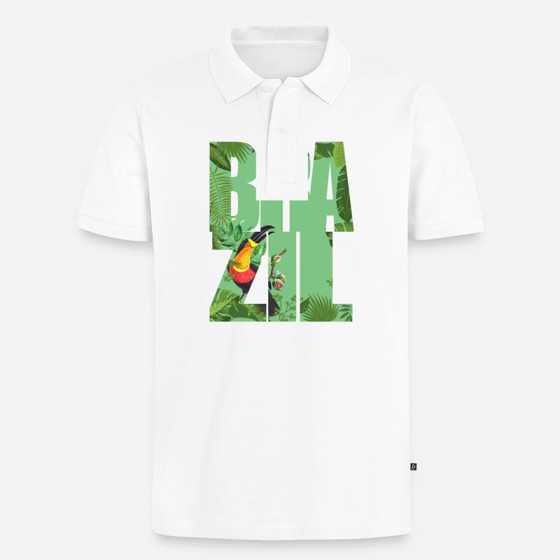 Brésil - Polo bio Premium Homme - blanc