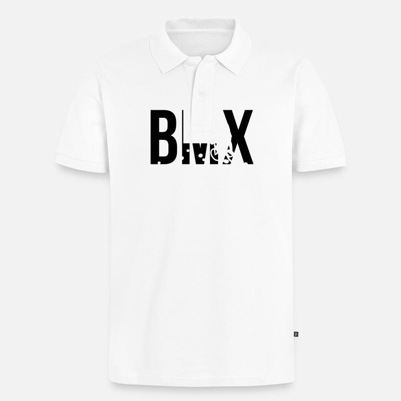 bmx - Männer Premium Bio Polo Shirt - Weiß