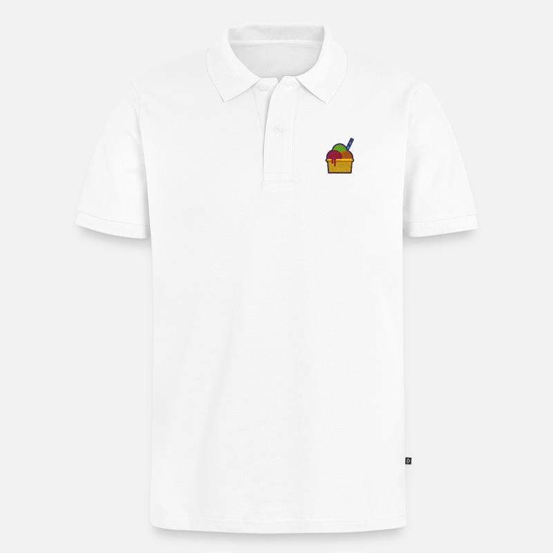 Glace - Polo bio Premium Homme - blanc