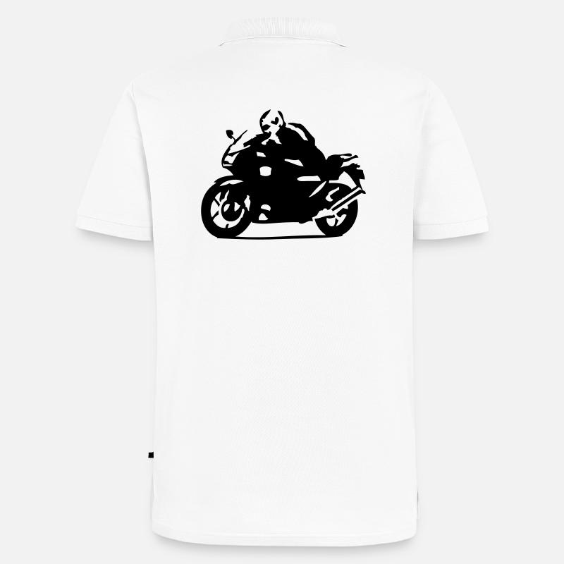 motarde - Polo bio Premium Homme - blanc