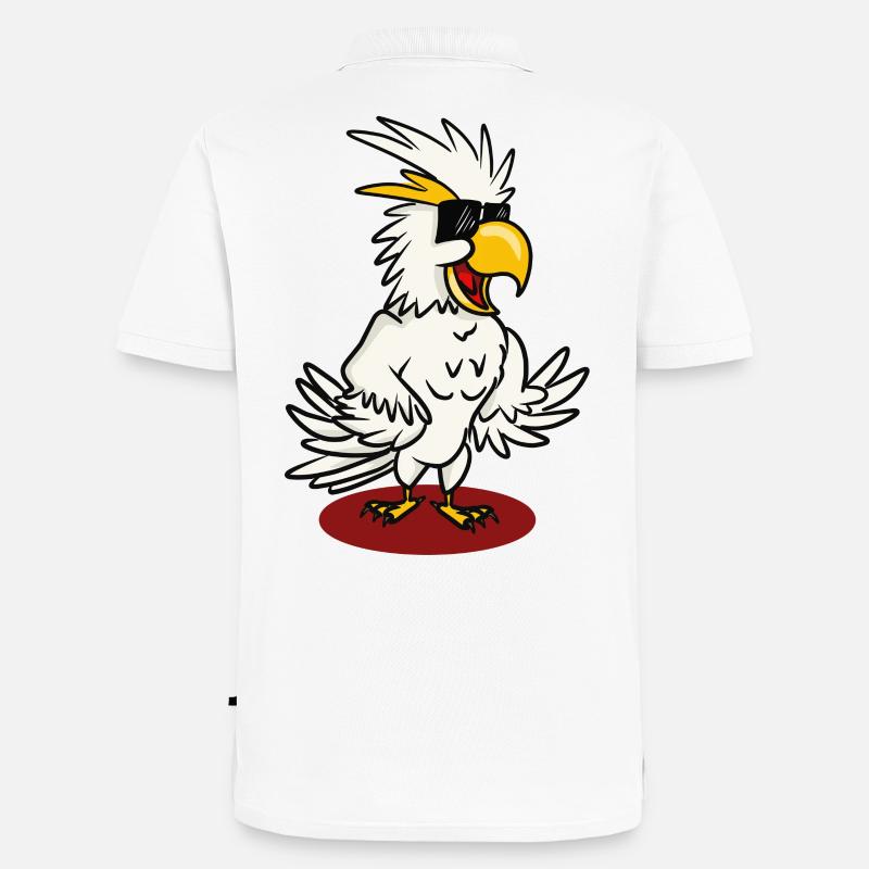 Kakaroo - Männer Premium Bio Polo Shirt - Weiß