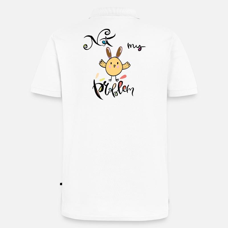 Ostern, not my Problem - Männer Premium Bio Polo Shirt - Weiß