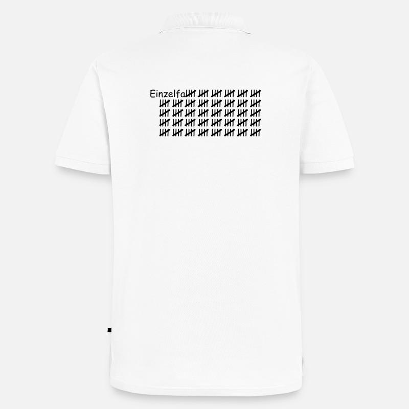 Einzelfall schwarz - Männer Premium Bio Polo Shirt - Weiß
