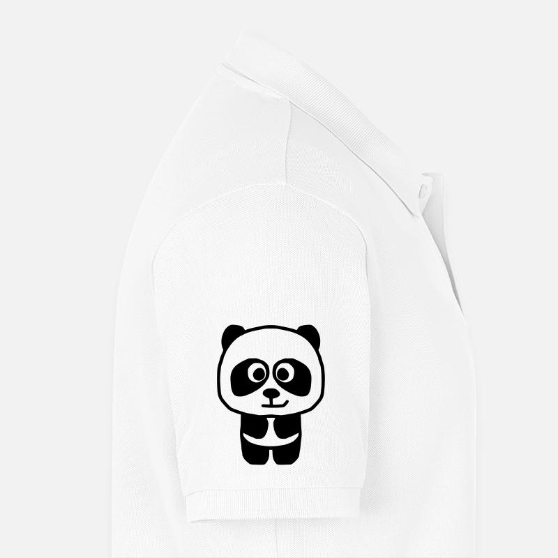 Panda - Polo bio Premium Homme - blanc