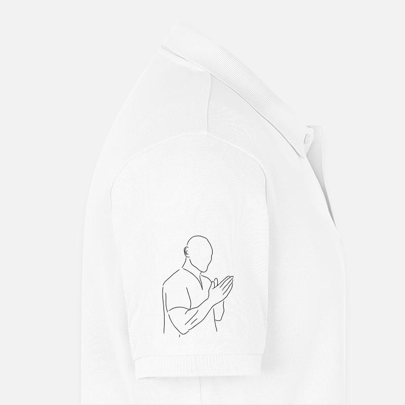Johnny - Männer Premium Bio Polo Shirt - Weiß