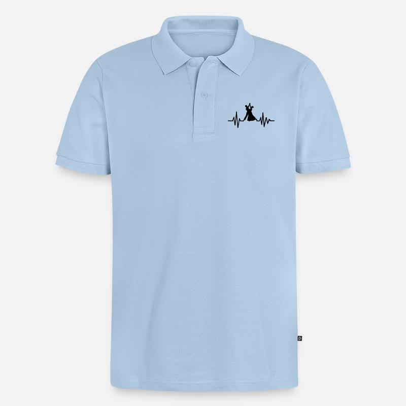 Danser - Polo bio Premium Homme - bleu clair