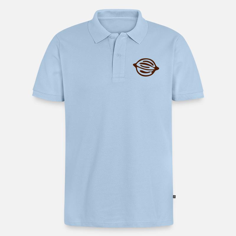 Noyer - Polo bio Premium Homme - bleu clair