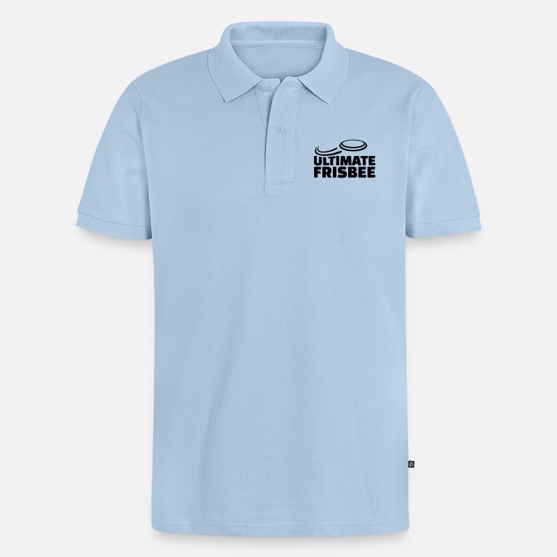 Ultimate Frisbee - Polo bio Premium Homme - bleu clair