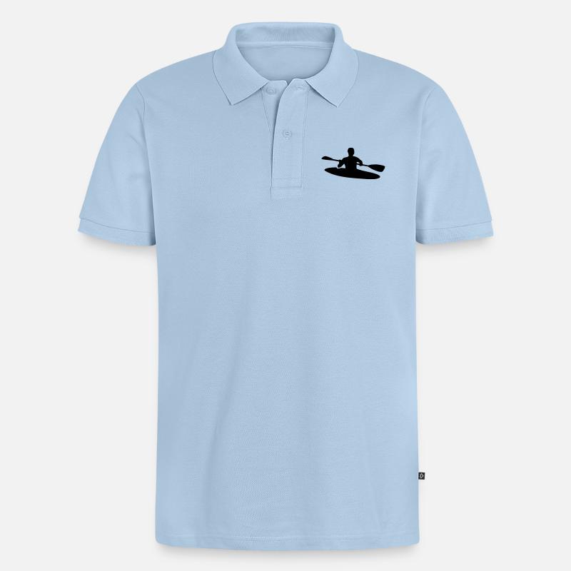 Kayak - Polo bio Premium Homme - bleu clair