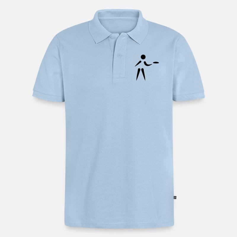 Discgolf - Polo bio Premium Homme - bleu clair