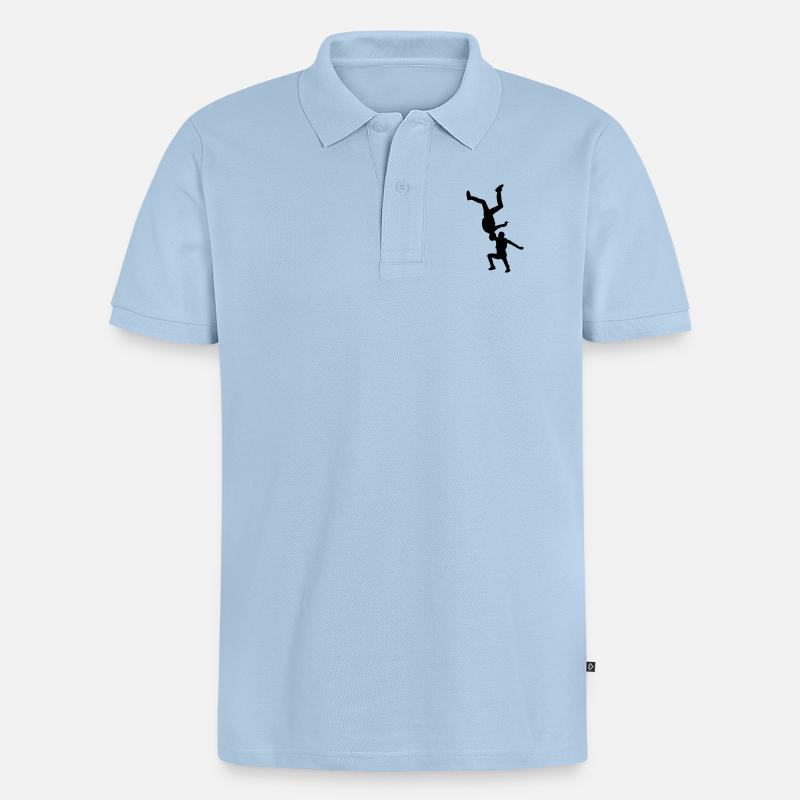 Freefly - Männer Premium Bio Polo Shirt - Hellblau