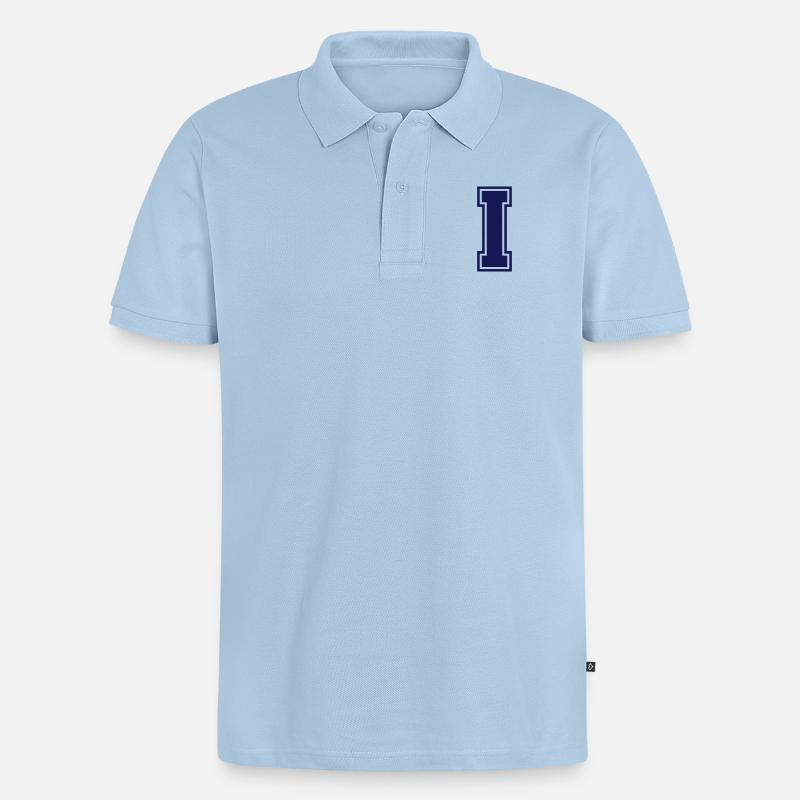 i - Polo bio Premium Homme - bleu clair