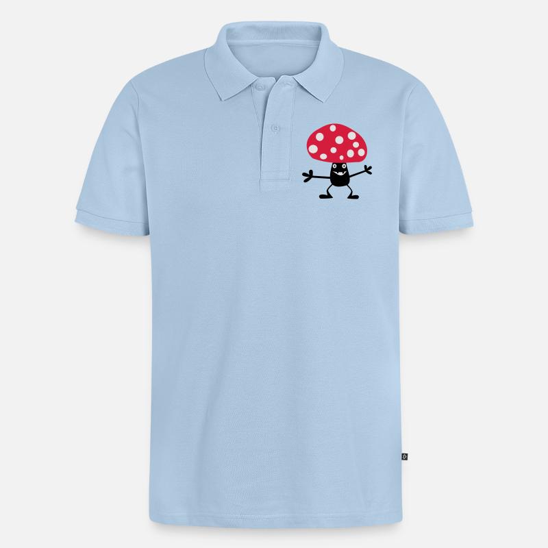 Toadstool vilain - Polo bio Premium Homme - bleu clair