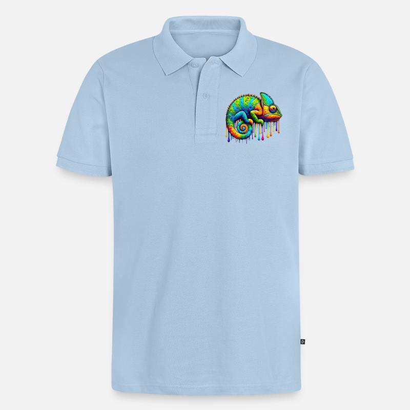 Caméléon - Polo bio Premium Homme - bleu clair
