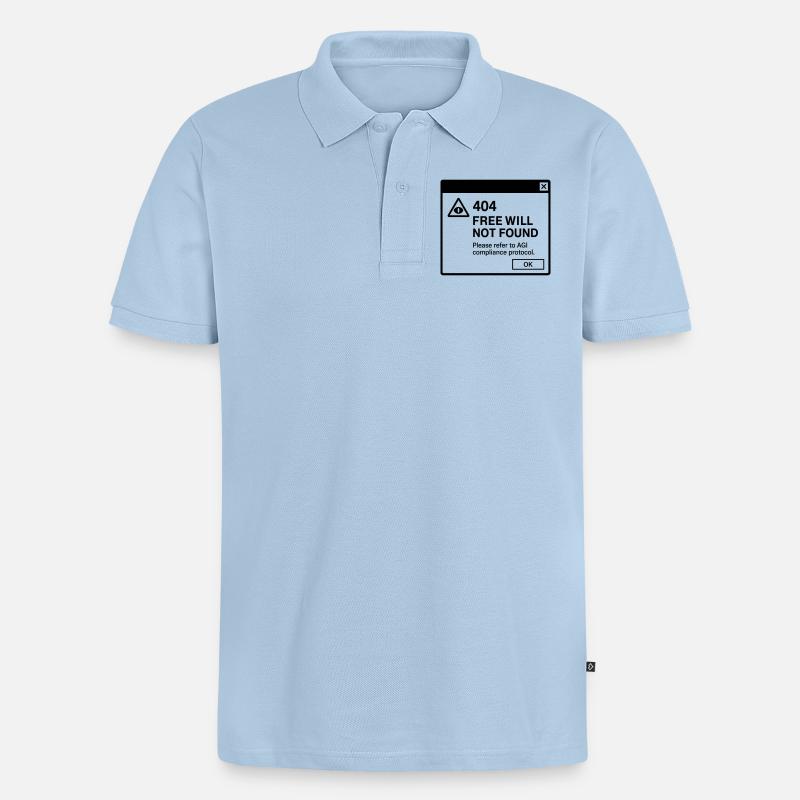 Agent du Basilic - Polo bio Premium Homme - bleu clair