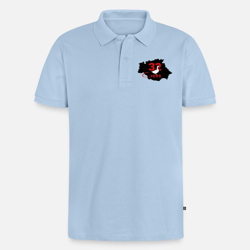 Gers 32 - Männer Premium Bio Polo Shirt - Hellblau