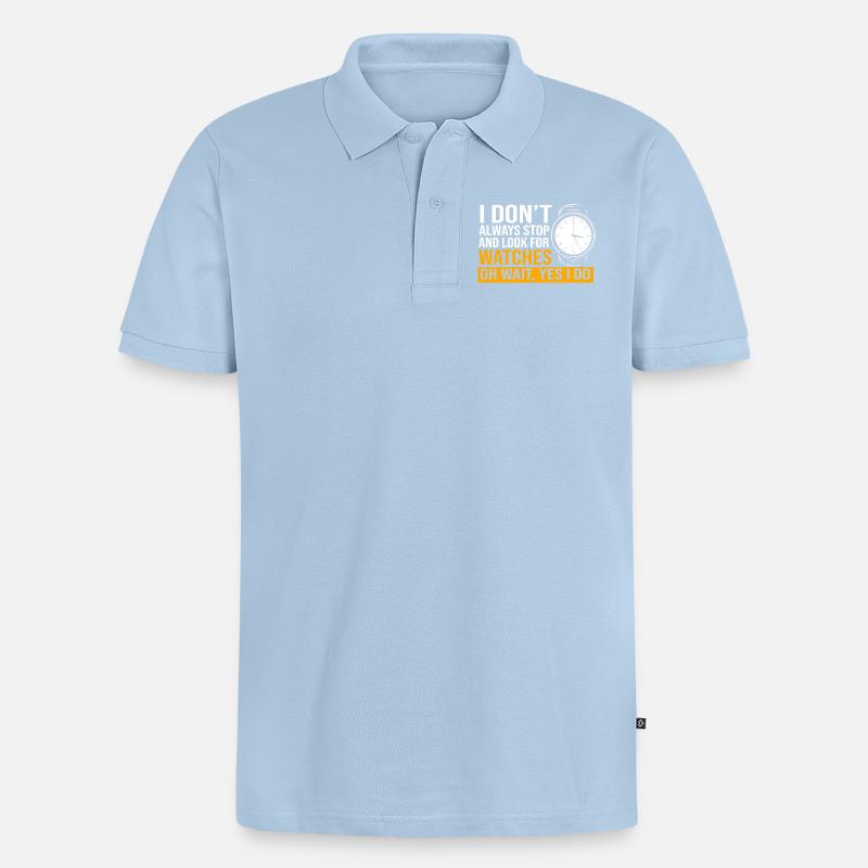 Coupe mulet Coupe mulet - Polo bio Premium Homme - bleu clair