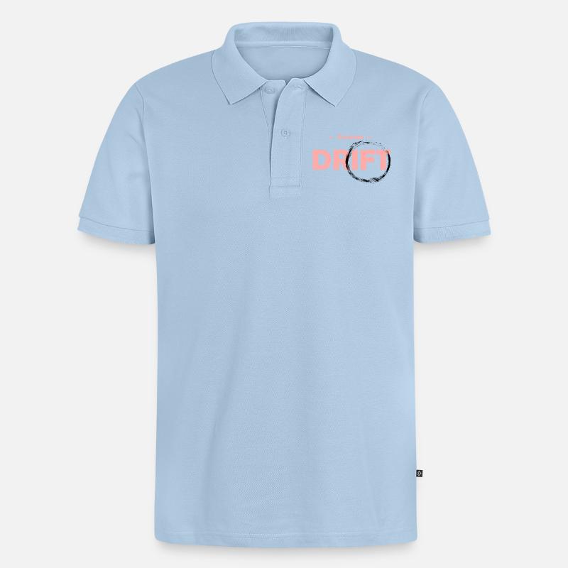 Team Drift Rose - Männer Premium Bio Polo Shirt - Hellblau