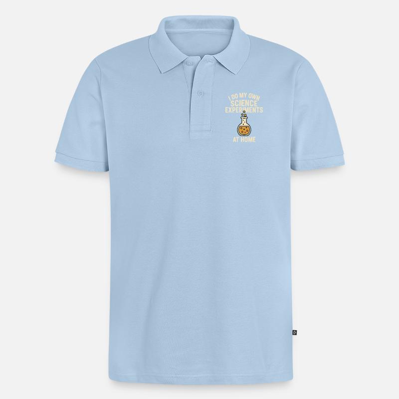 Eigenständige Wissenschaft Experimente Zu Hause - Männer Premium Bio Polo Shirt - Hellblau