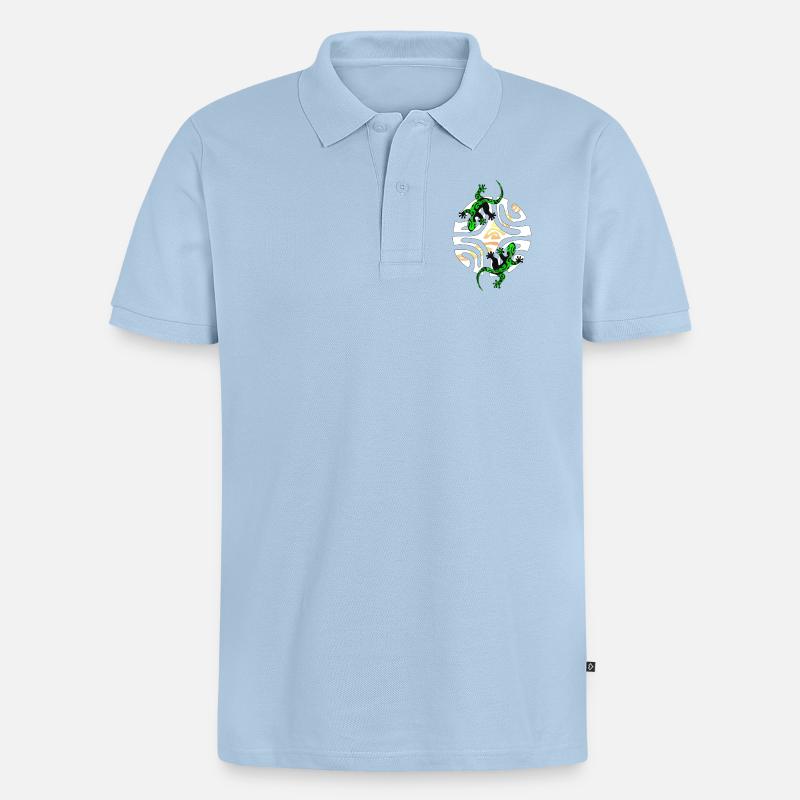 KIMO - Polo bio Premium Homme - bleu clair