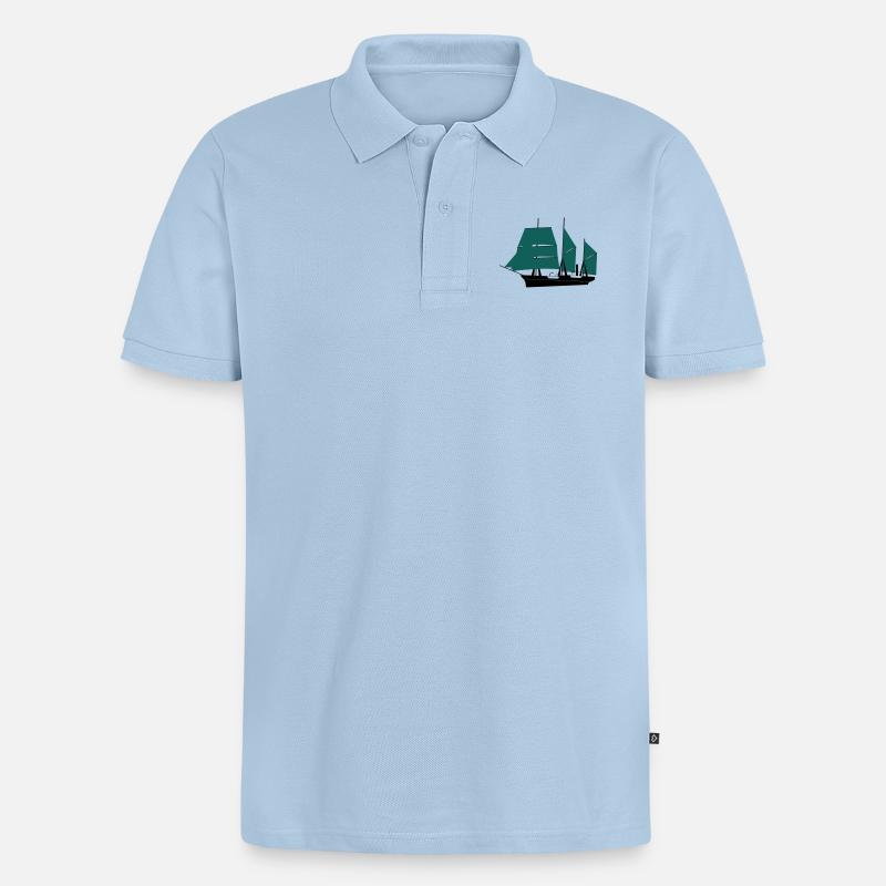 Endurance - Männer Premium Bio Polo Shirt - Hellblau