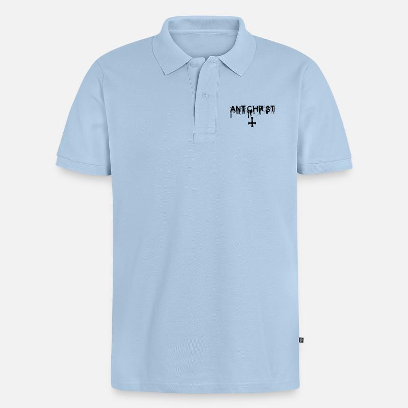 Antichrist - Lucifer - Polo bio Premium Homme - bleu clair