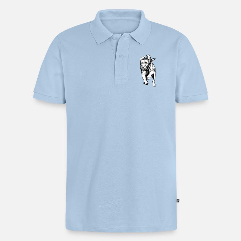 Jagdhunde-Aktion - Männer Premium Bio Polo Shirt - Hellblau
