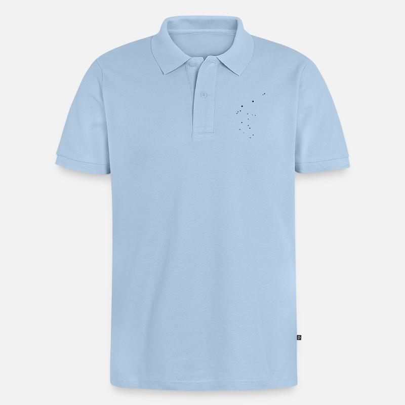 Aquarius - Männer Premium Bio Polo Shirt - Hellblau