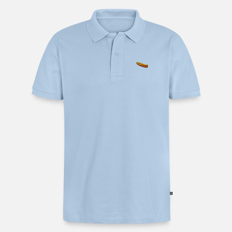 Canoë - Polo bio Premium Homme - bleu clair