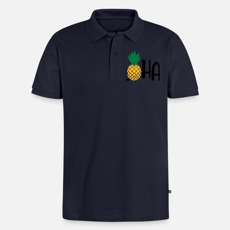 été - Polo bio Premium Homme - bleu marine