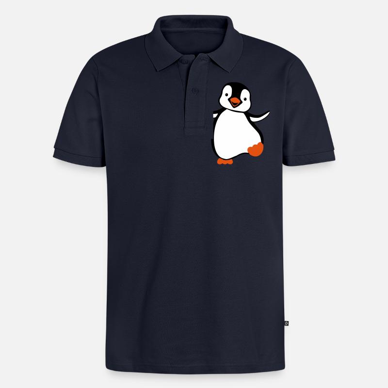 manchot - Polo bio Premium Homme - bleu marine