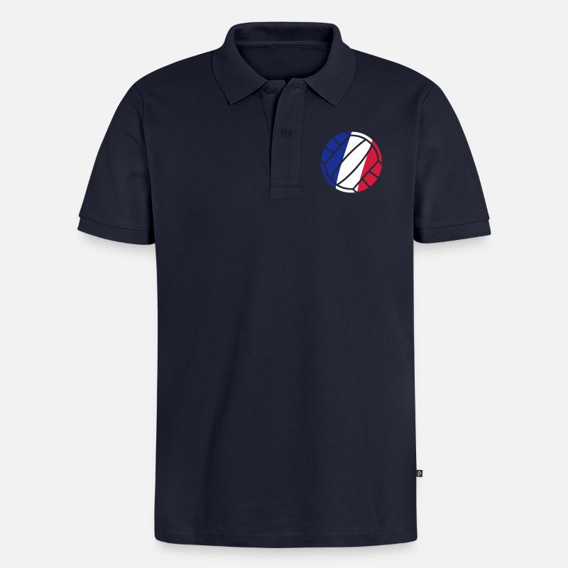 volleyball - Männer Premium Bio Polo Shirt - Navy