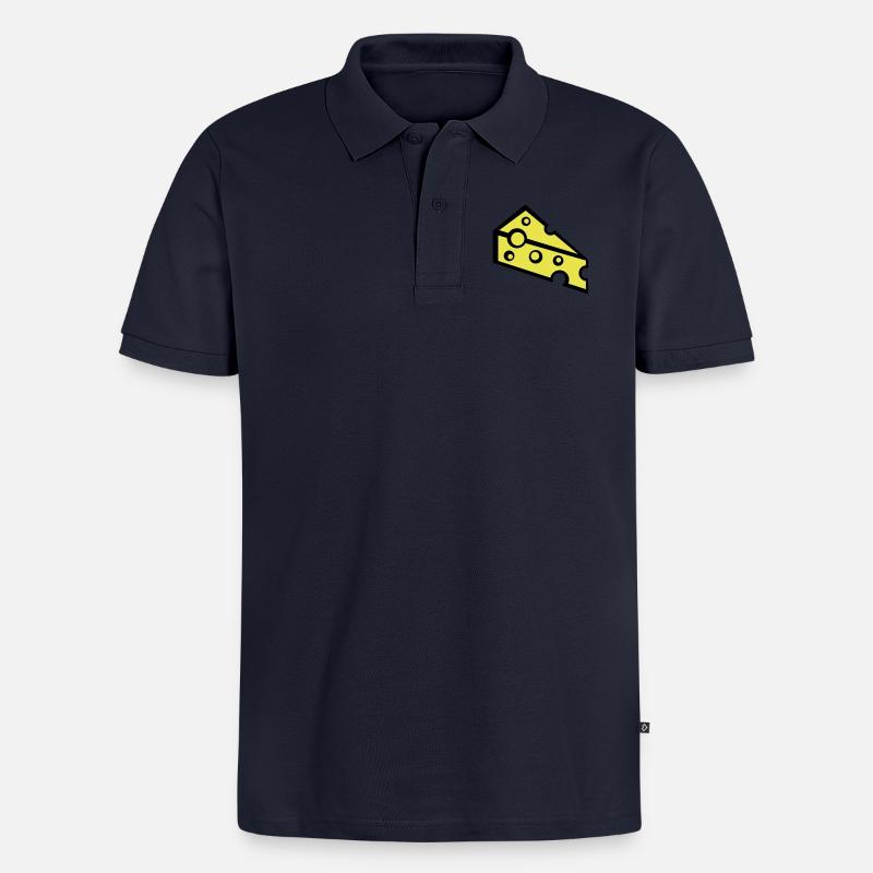 cheese_t2 - Männer Premium Bio Polo Shirt - Navy