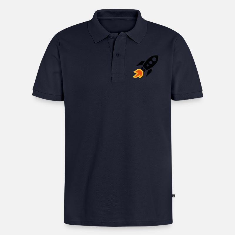 Fusée - Polo bio Premium Homme - bleu marine