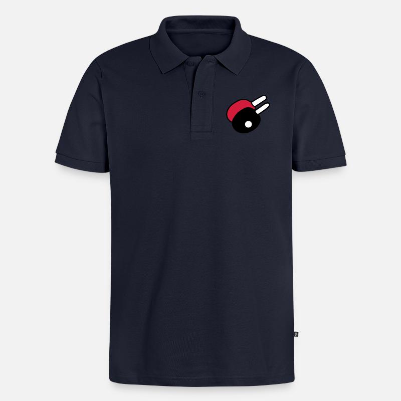 ping pong - Männer Premium Bio Polo Shirt - Navy