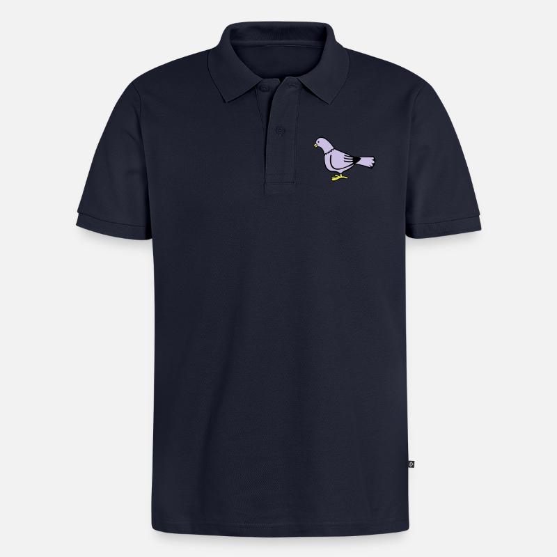 taube - Polo bio Premium Homme - bleu marine