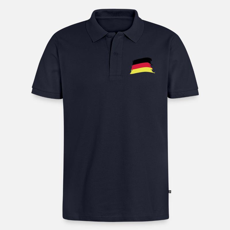 '-Flagge - Männer Premium Bio Polo Shirt - Navy