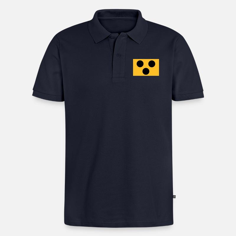 Blind - Blindenzeichen - Männer Premium Bio Polo Shirt - Navy