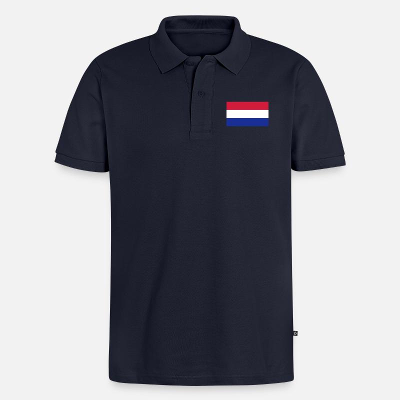 Pays Basque - Polo bio Premium Homme - bleu marine