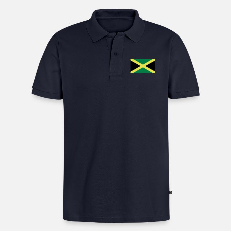 Jamaika - Männer Premium Bio Polo Shirt - Navy