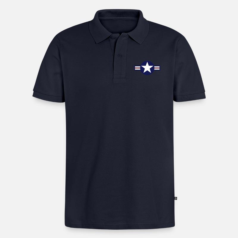 star_force - Männer Premium Bio Polo Shirt - Navy