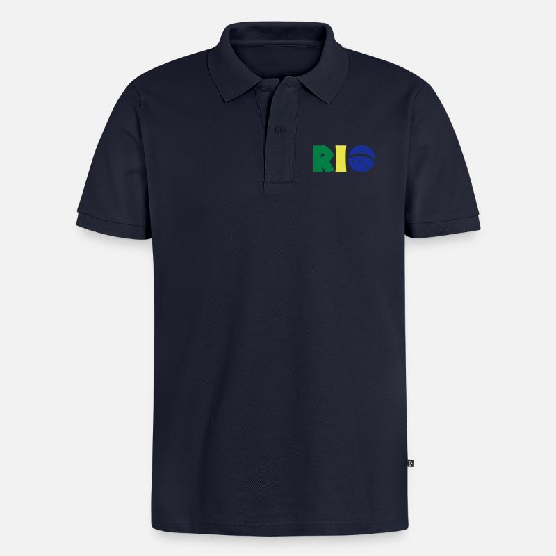 Rio - Männer Premium Bio Polo Shirt - Navy