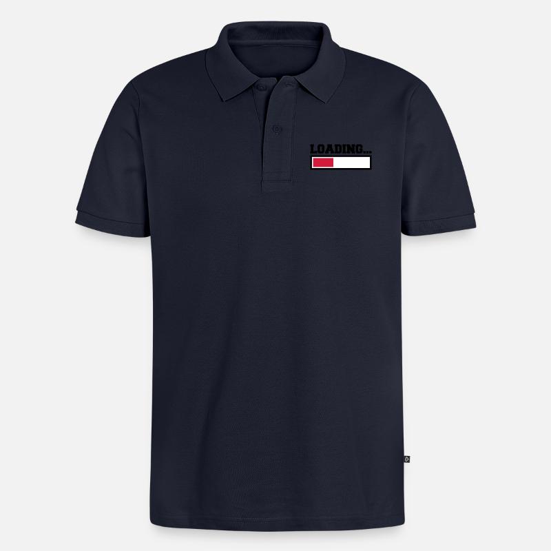Loading - Männer Premium Bio Polo Shirt - Navy