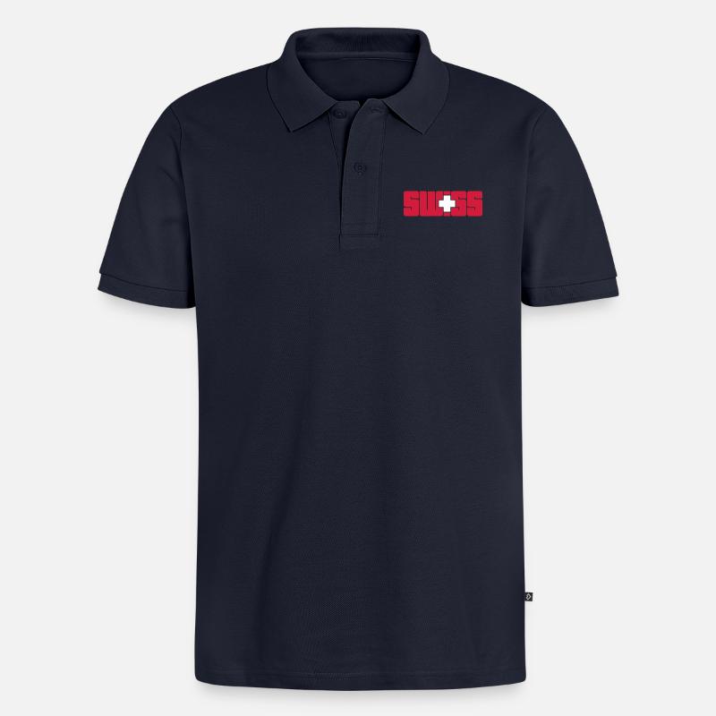 Swiss - Polo bio Premium Homme - bleu marine