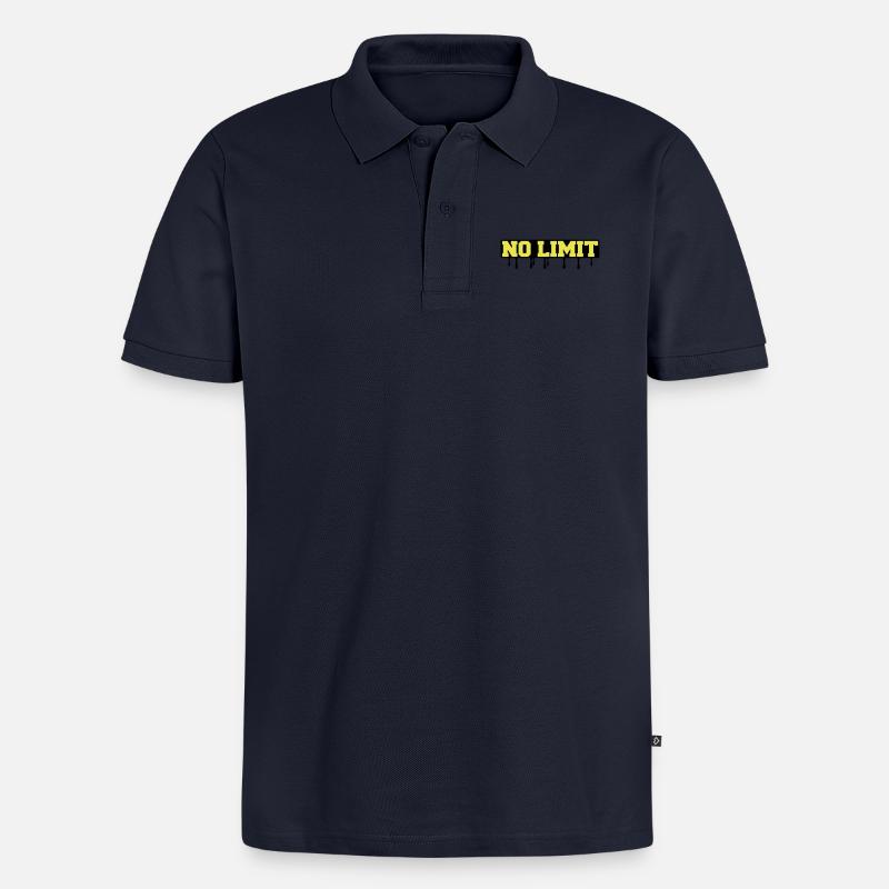 no_limit2 - Männer Premium Bio Polo Shirt - Navy