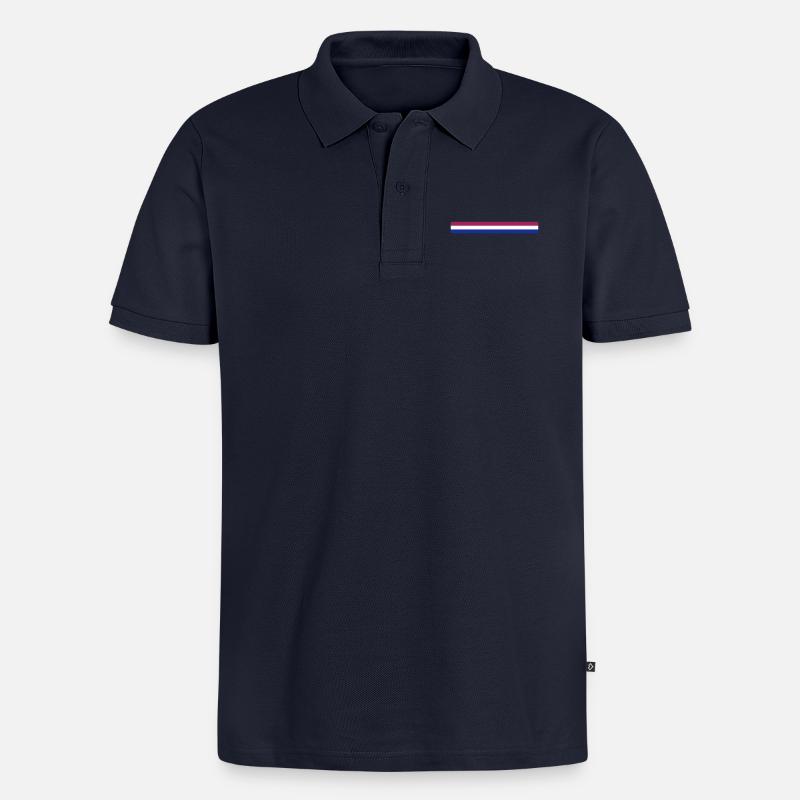 Pays-Bas - Polo bio Premium Homme - bleu marine