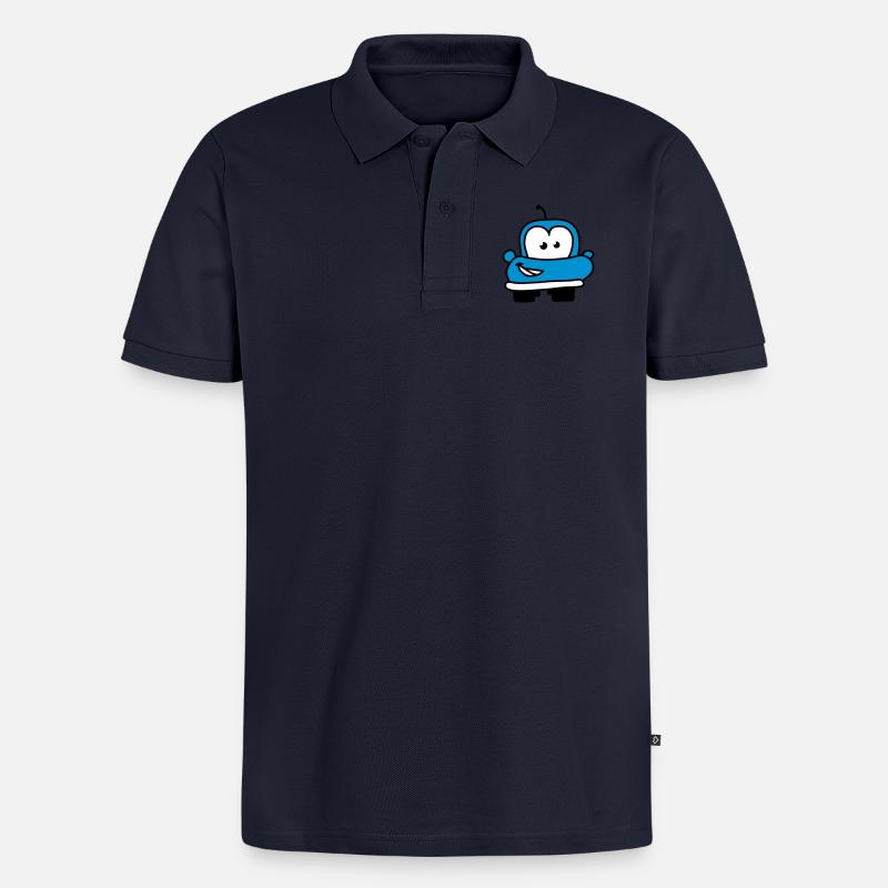 autos__funny_car_3c - Polo bio Premium Homme - bleu marine