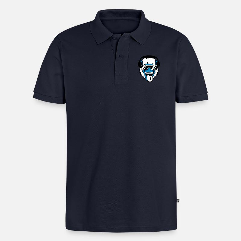 Cool Monkey - Polo bio Premium Homme - bleu marine