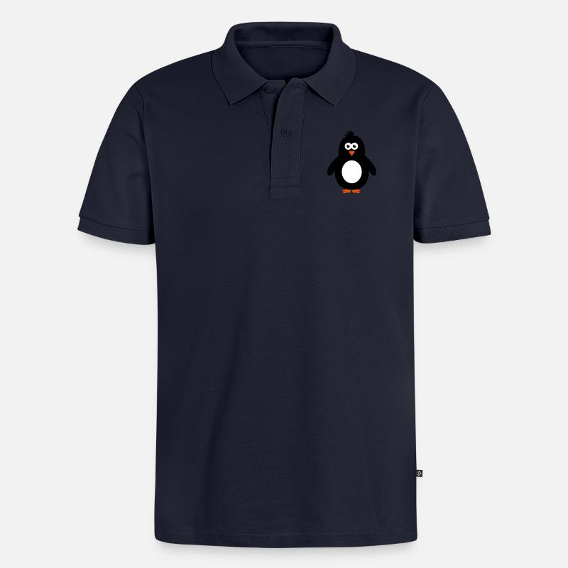pinguin - Polo bio Premium Homme - bleu marine